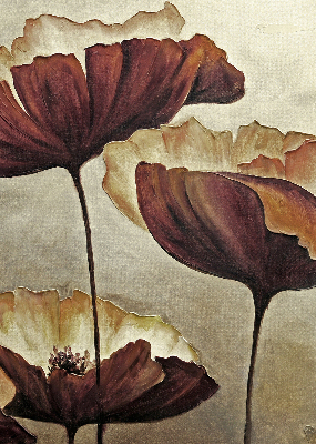 Blumen für Fensterrollo