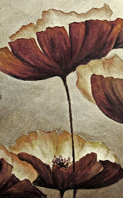 Blumen für Fensterrollo