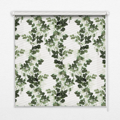 Fensterrollo mit Blättermuster