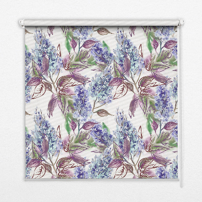Fensterrollo mit Sommerblumen-Motiv