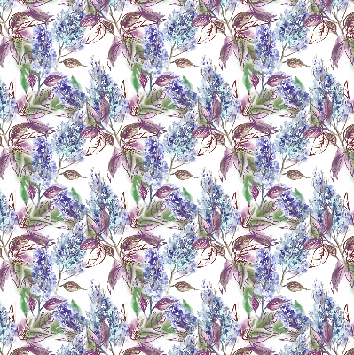 Fensterrollo mit Sommerblumen-Motiv