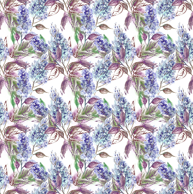 Fensterrollo mit Sommerblumen-Motiv