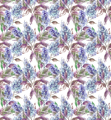 Fensterrollo mit Sommerblumen-Motiv