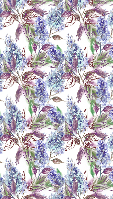 Fensterrollo mit Sommerblumen-Motiv