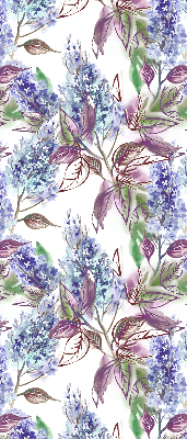 Fensterrollo mit Sommerblumen-Motiv