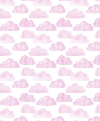 Fensterrollo innen in Rosa und mit Wolkenmotiv