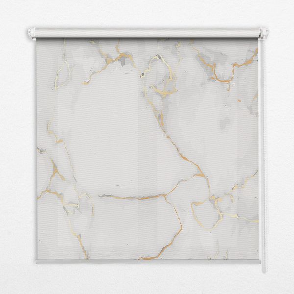 Fensterrollo in Weißer Marmor