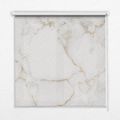 Fensterrollo in Weißer Marmor