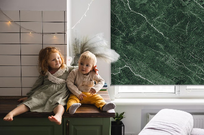 Fensterrollo innen in Grünem Marmor