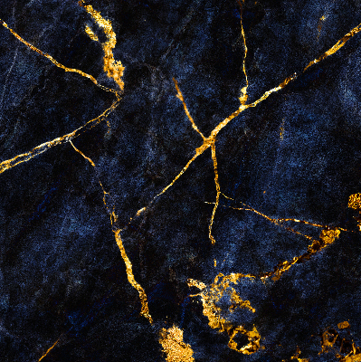 Rollo Fenster in marineblauer Marmoroptik