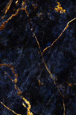 Rollo Fenster in marineblauer Marmoroptik
