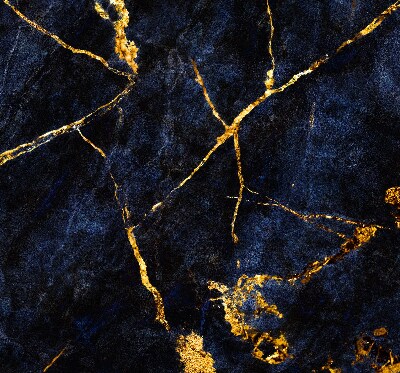 Rollo Fenster in marineblauer Marmoroptik