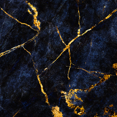 Rollo Fenster in marineblauer Marmoroptik