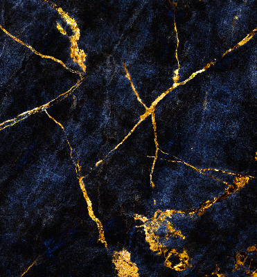 Rollo Fenster in marineblauer Marmoroptik