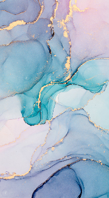 Fensterrollo in Blau mit Marmoroptik