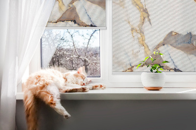 Fensterrollo innen aus Marmor