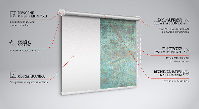 Fensterrollo innen in Grün