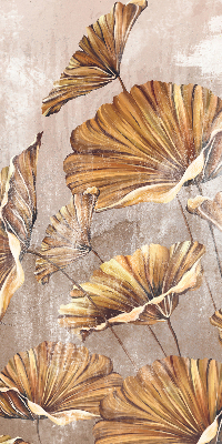 Fensterrollo innen als Pflanzenmotiv