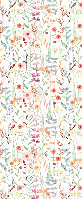 Rollo fenster in bunten Blumen