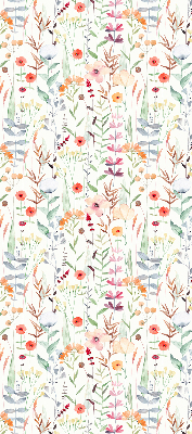 Rollo fenster in bunten Blumen