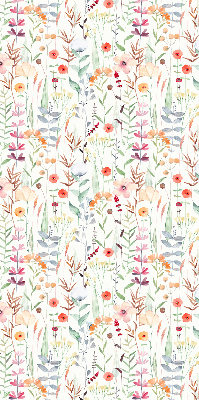 Rollo fenster in bunten Blumen