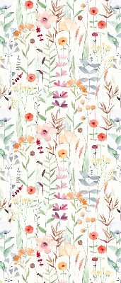 Rollo fenster in bunten Blumen