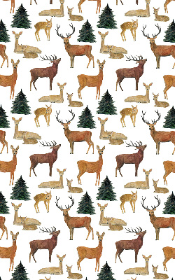 Fensterrollo mit Hirschen und Rehen