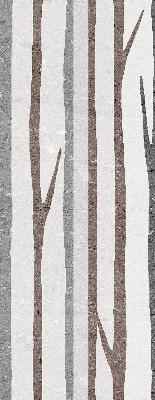 Fensterrollo mit Baumstämmen-Motiv