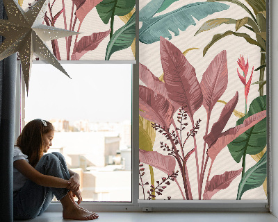 Fensterrollo innen in der Farbe Bunte Blätter