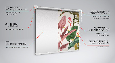 Fensterrollo innen in der Farbe Bunte Blätter