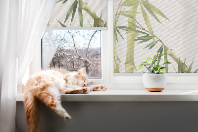 Rollo Fenster aus Bambus