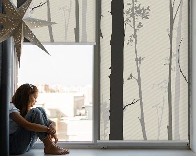 Bäume als Rollo für Fenster