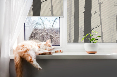 Bäume als Rollo für Fenster