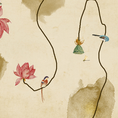 Fensterrollo blumen