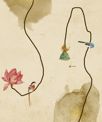 Fensterrollo blumen