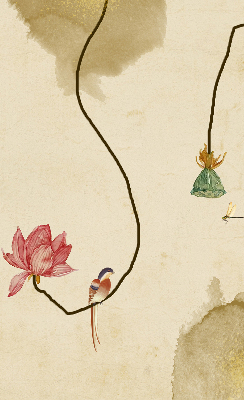 Fensterrollo blumen