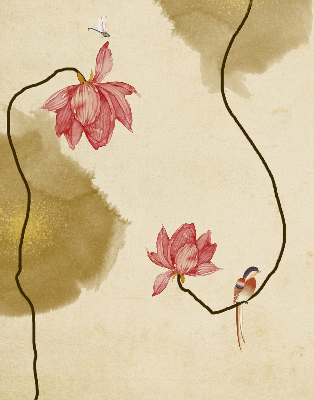 Fensterrollo blumen