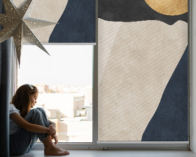 Fensterrollo innen in moderner Abstraktion