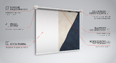 Fensterrollo innen in moderner Abstraktion