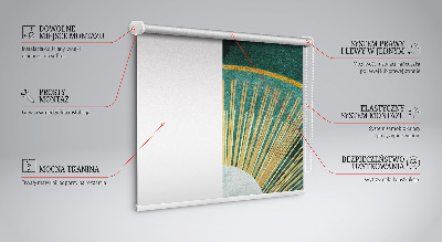 Rollo fenster in Form eines Halbkreises innerhalb eines Halbkreises