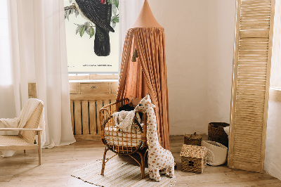 Fensterrollo innen mit dem Motiv Vögel auf einem Ast