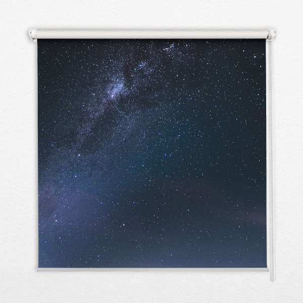 Rollo Fenster im Design Sternenhimmel