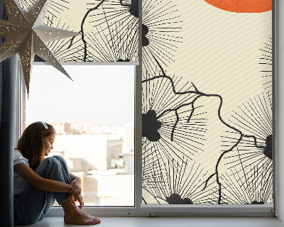 Fensterrollo innen in der Ausführung Löwenzahn