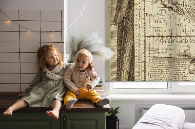 Rollo Fenster als Karte der alten Welt