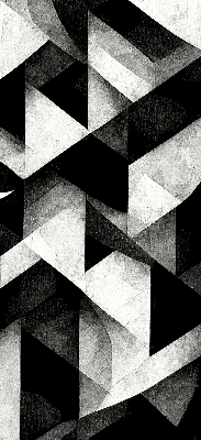 Rollo Fenster in der Variante Dreiecke in der Abstraktion
