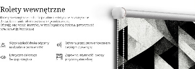 Rollo Fenster in der Variante Dreiecke in der Abstraktion