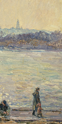 Fensterrollo menschen auf dem Wasser