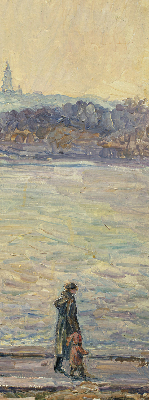 Fensterrollo menschen auf dem Wasser
