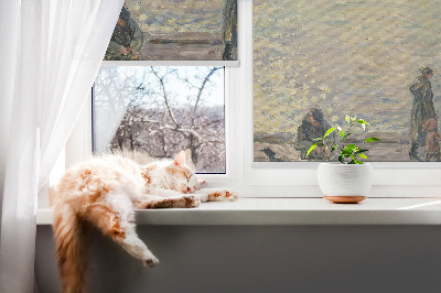 Fensterrollo menschen auf dem Wasser