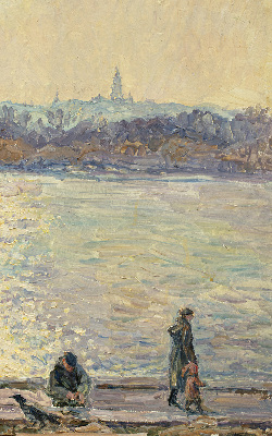 Fensterrollo menschen auf dem Wasser